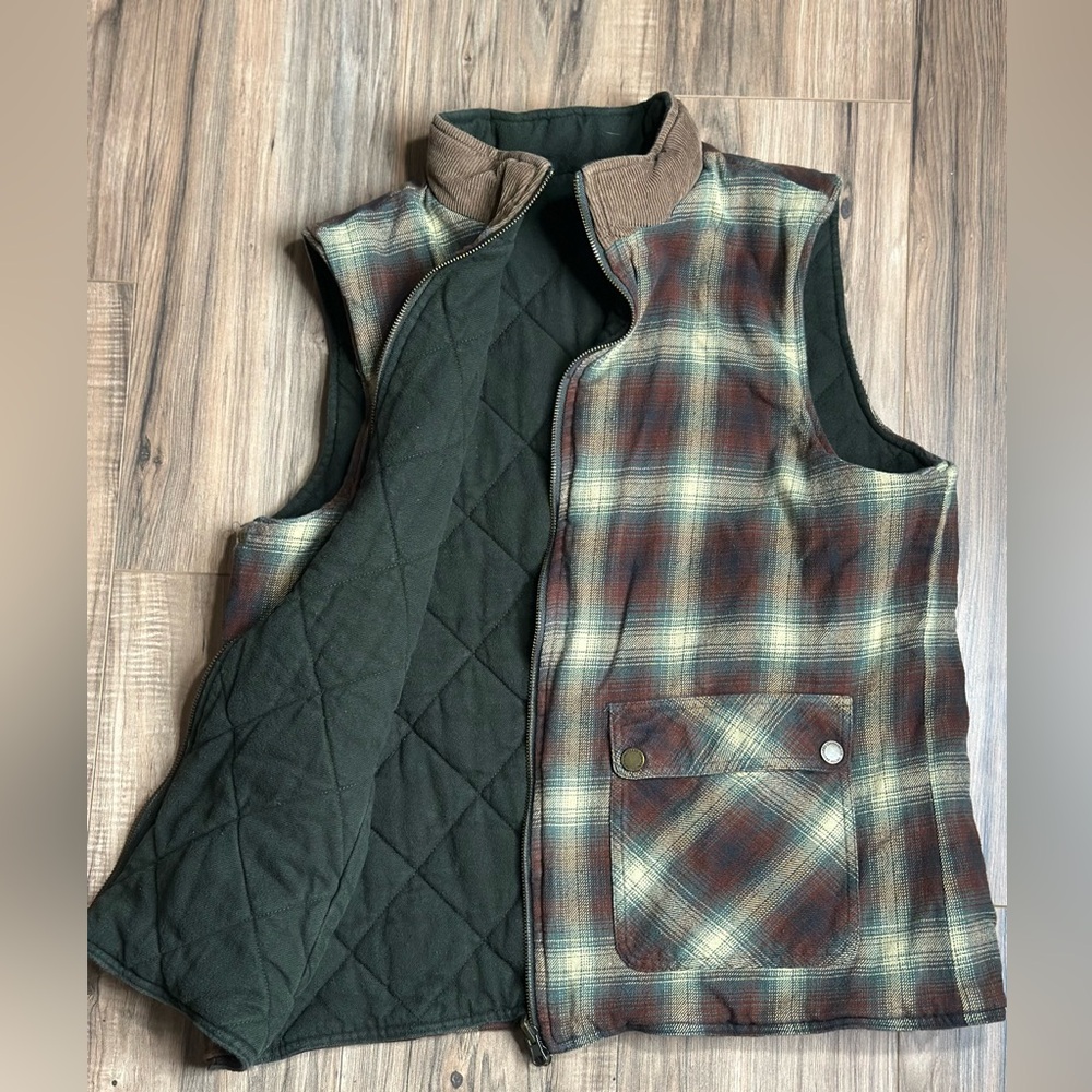 Orton Brothers Reversible Quilted Flannel Vest